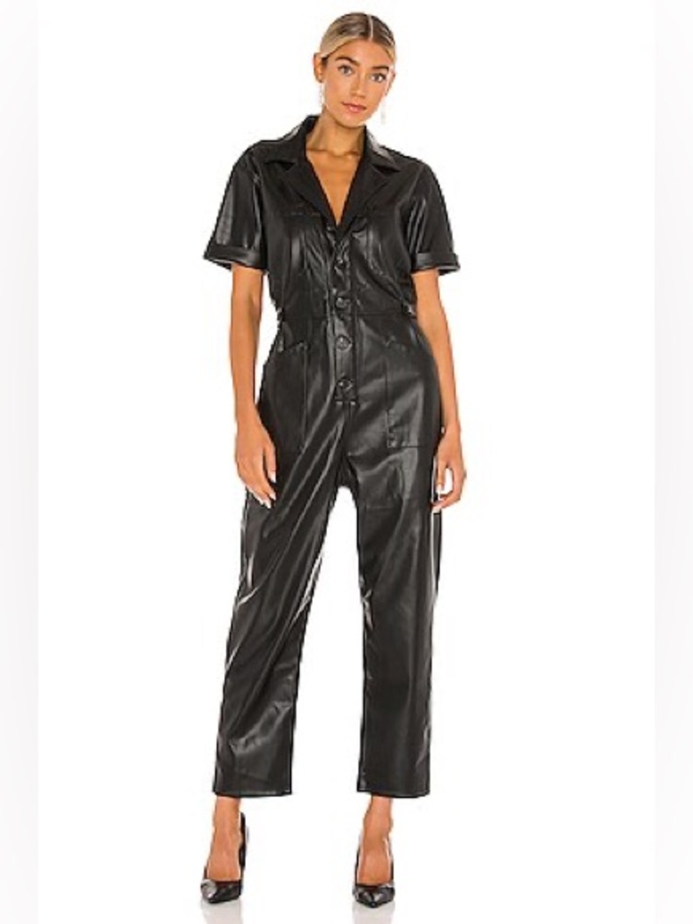 NWT PISTOLA Grover Leather Jumpsuit